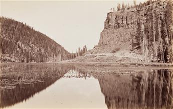 F. JAY HAYNES (1853-1921) Album with 36 photographs of Yellowstone National Park.